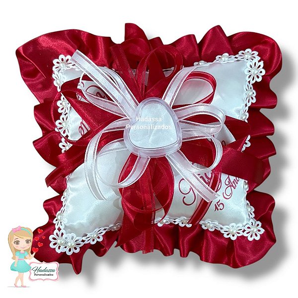Almofada para anel de debutante  ou Alianças