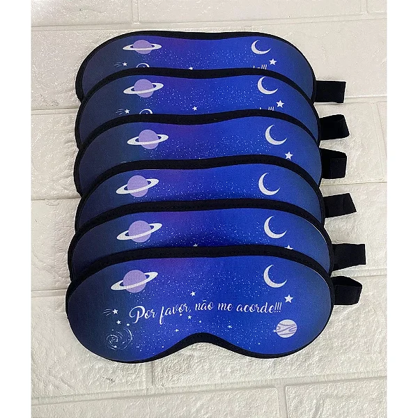 Máscara de dormir / tapa olho / máscara de descanso / venda para os olhos - Galáxias/ 1 unidade