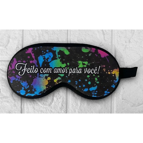 Tapa olho - Máscara de dormir - Máscara descando Tema Neon