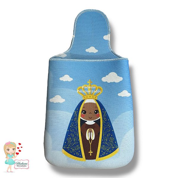 Lixeira de carro em neoprene - Estampa de Santos