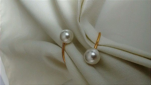 porta guardanapos com perola e strass  -  50 unidades
