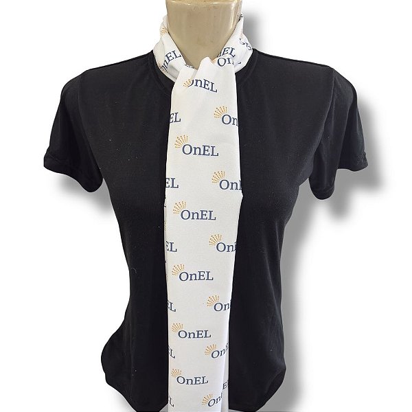 Echarpes ou lenços personalizados - com sua logomarca - 20 x 1.40 -