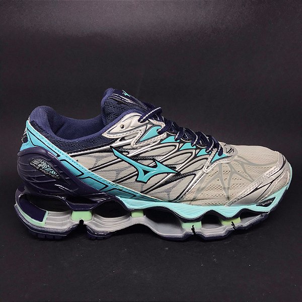 Tênis Mizuno Wave Prophecy 7 Cinza / Azul Bebê