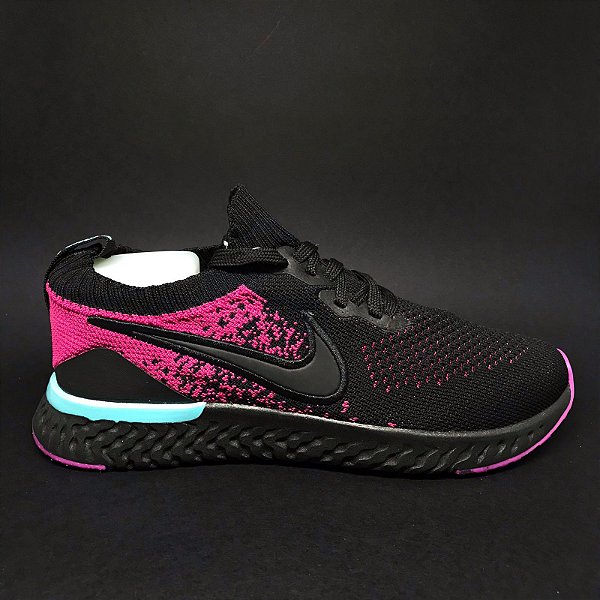 Tênis Nike React Preto / Rosa - WC SHOES