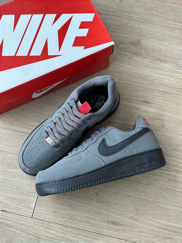 AIR FORCE 1 CINZA/ PTO