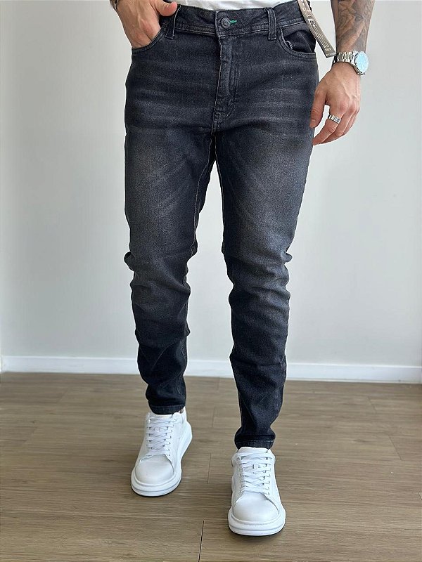 Calça Jeans Cinza