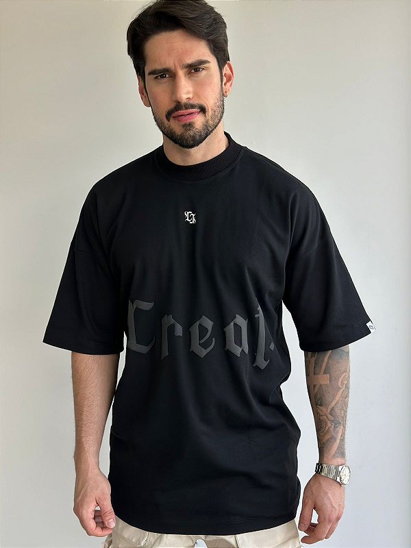 Camiseta Creat Over Essential Preto