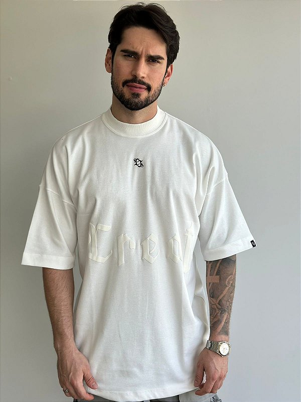 Camiseta Creat Over Essential Off White