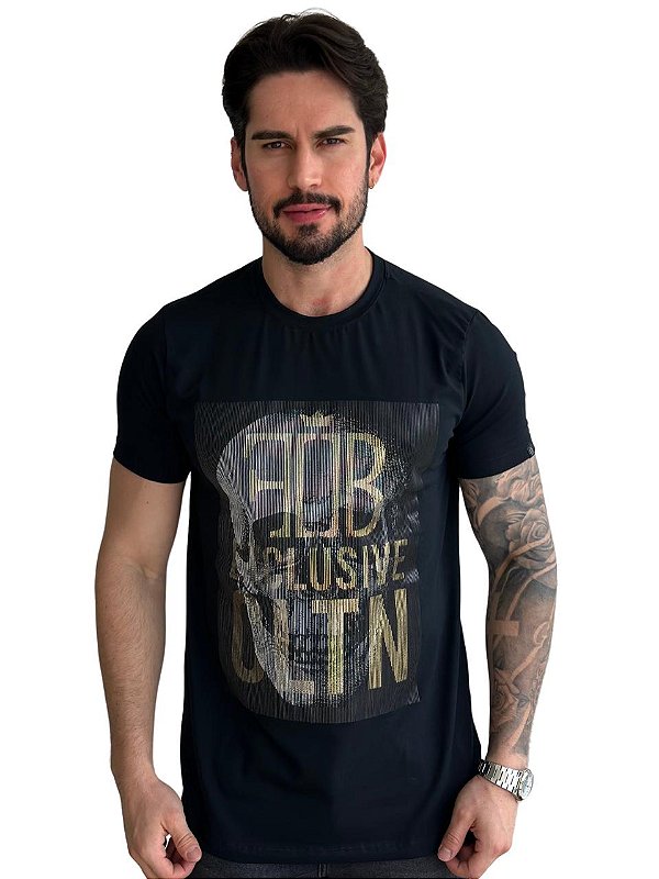 Camiseta Fb Exclusive Skull Strass Preta