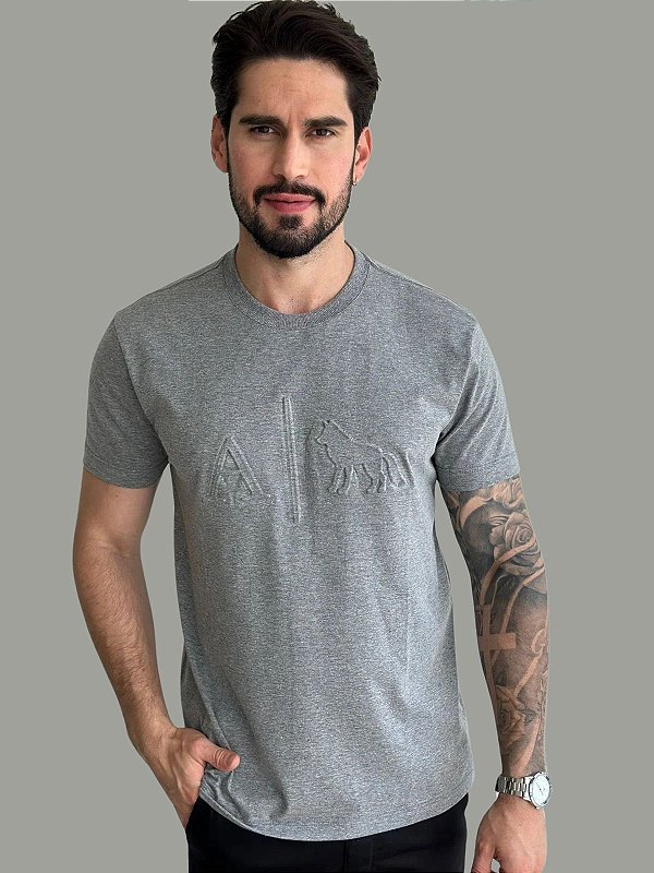 Camiseta Acostamento Casual High Relief Mescla