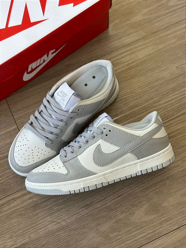 DUNK LOW SB CINZA/ BCO