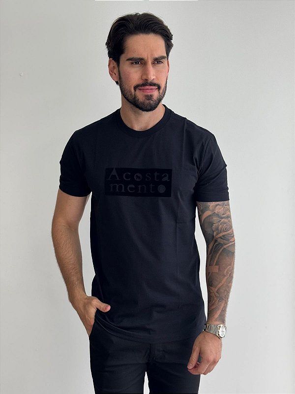 Camiseta Acostamento Vel. Preta