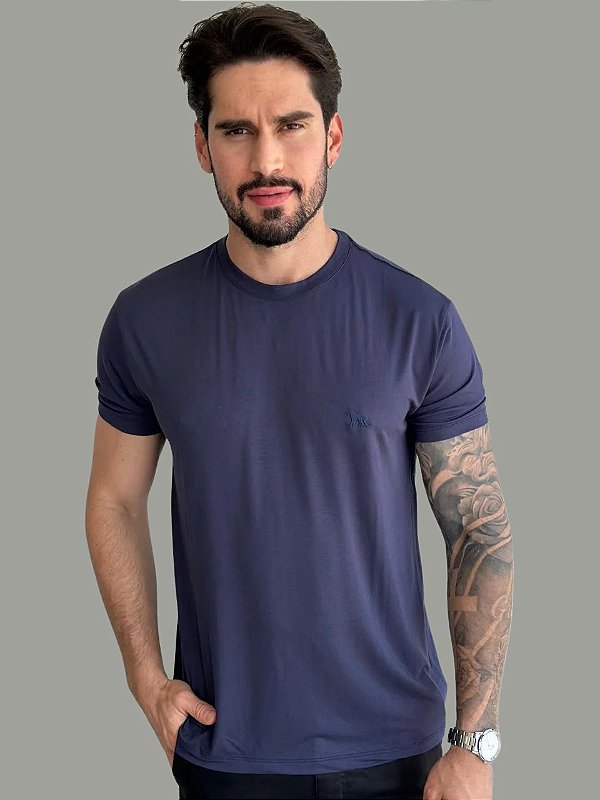 Camiseta Acostamento Modal Azul Marinho