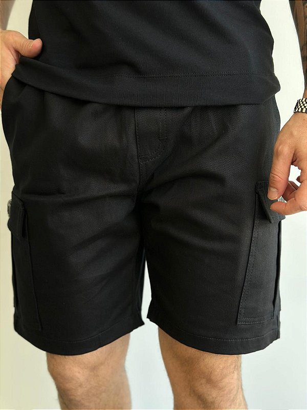 Bermuda FB EXCLUSIVE Cargo Preta
