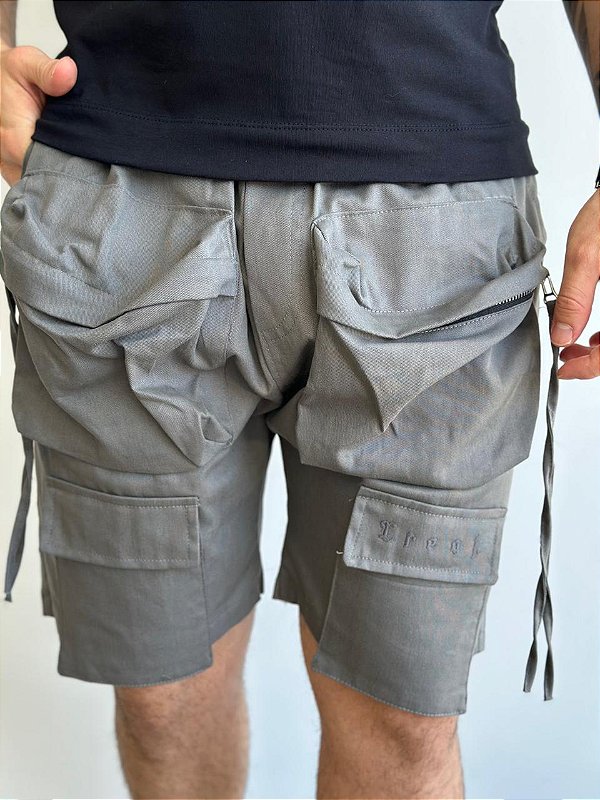 Shorts Creat Cargo Hype Cinza