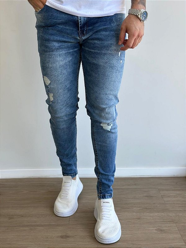 Calça LLEVA Jeans Destroyd