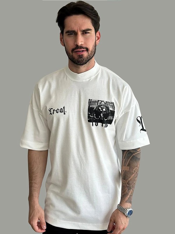 Camiseta Creat 2PAC STREET Off White