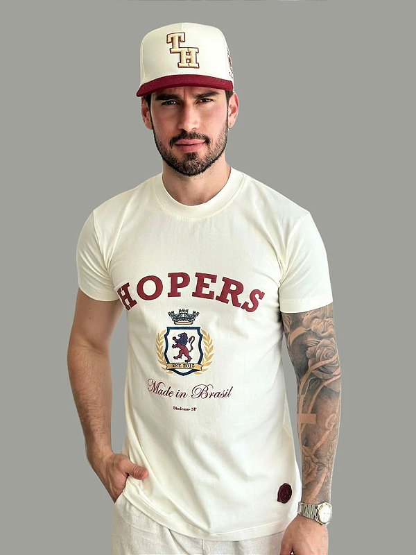 Camiseta Slim Fit Lion The Hope Off White