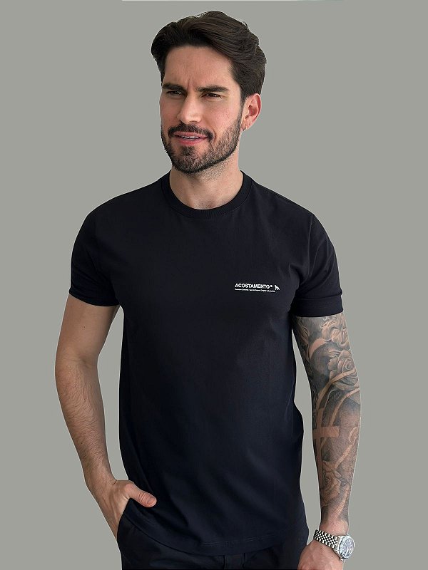 Camiseta Acostamento Casual Back Preta