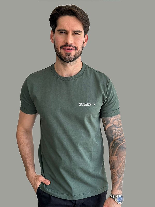 Camiseta Acostamento Casual Back Verde
