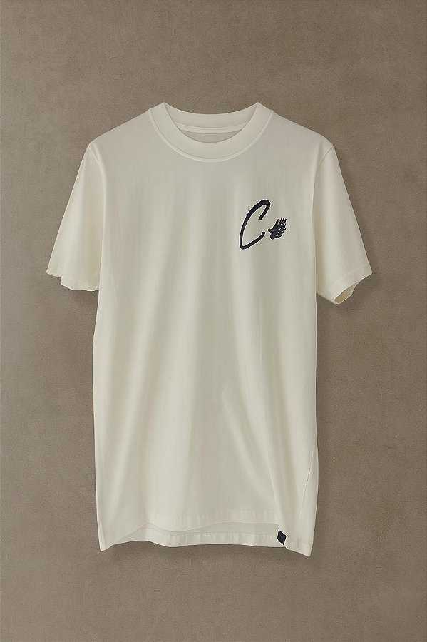 Camiseta Long Calmô Hand Branca