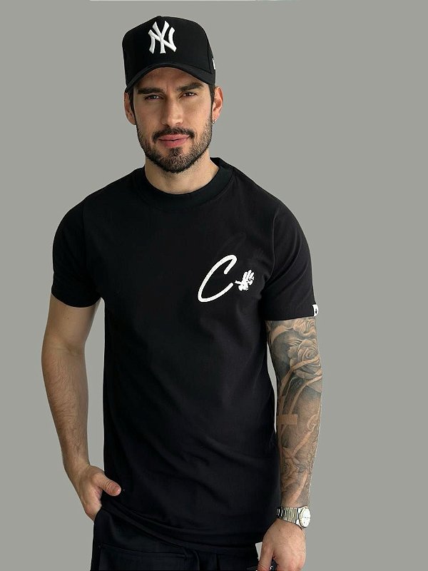 Camiseta Long Calmô Hand Preta