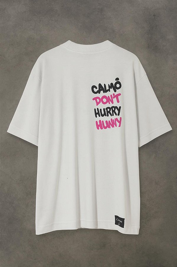 Camiseta Over Calmô Huny Branca
