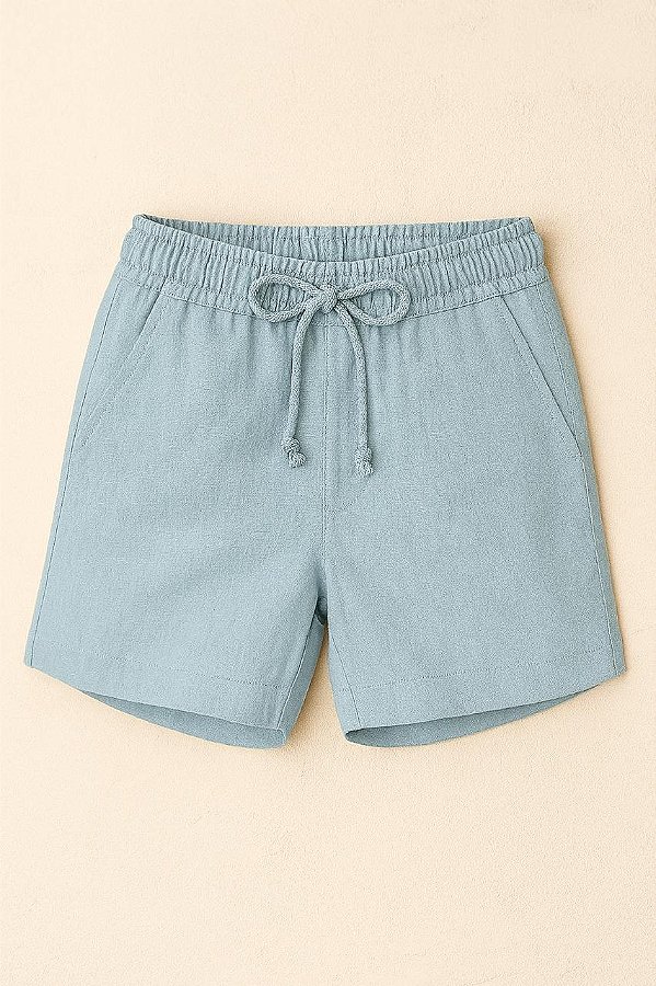 Shorts Fb Exclusive Linho Azul