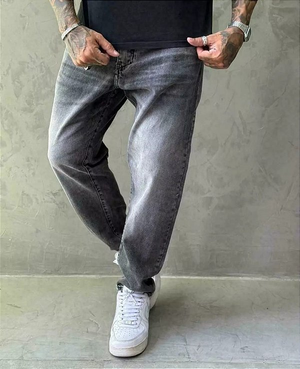 Calça Jay Jones Oversized Jeans Cinza