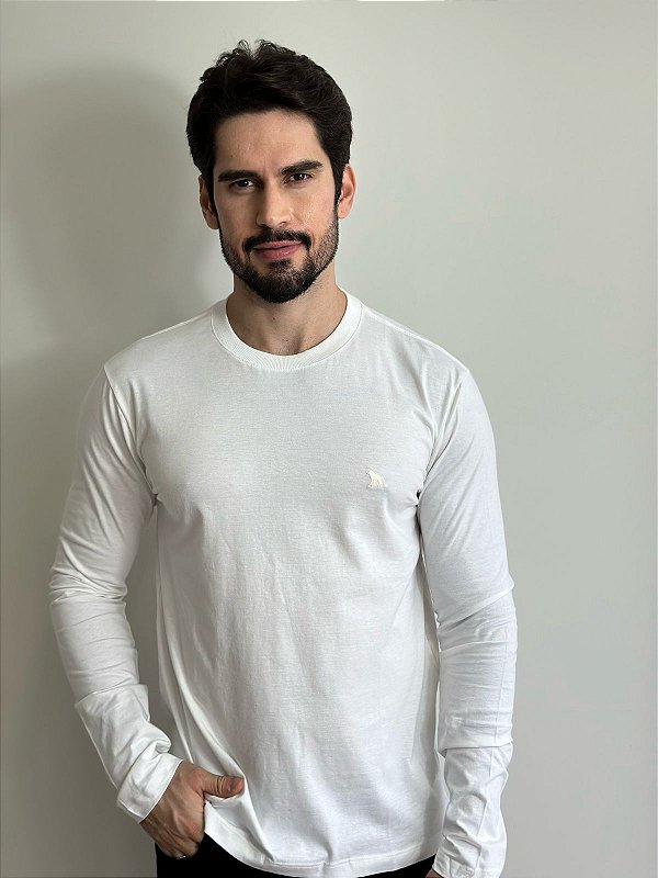 Camiseta Acostamento Manga Longa Off White