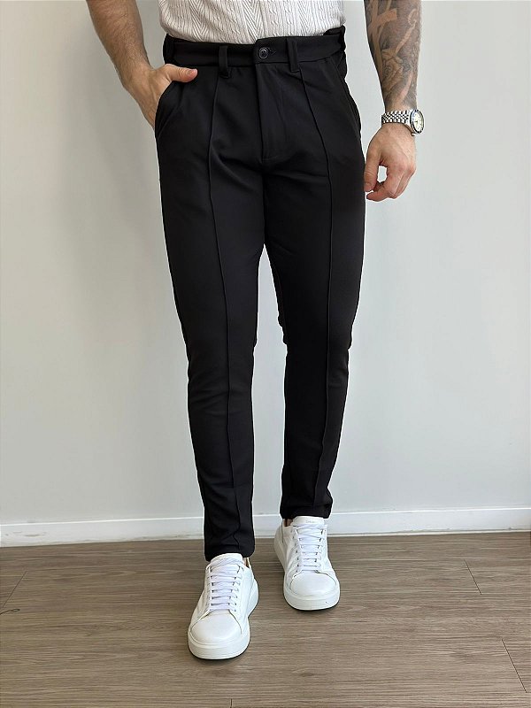 Calça Fb Exclusive Italia Friso Preto
