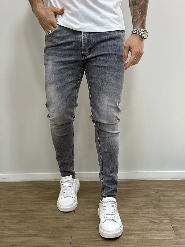 Calça Jay Jones Jeans Cinza Estonado