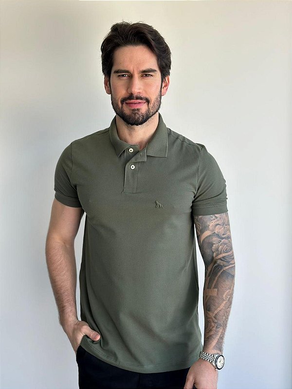 Camisa Polo Acostamento Verde Nativo