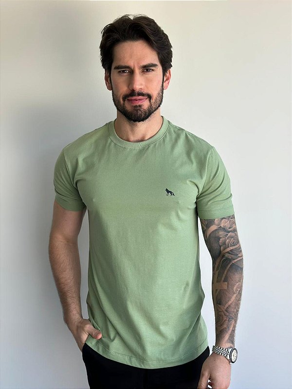 Camiseta Acostamento Básica Verde Matte