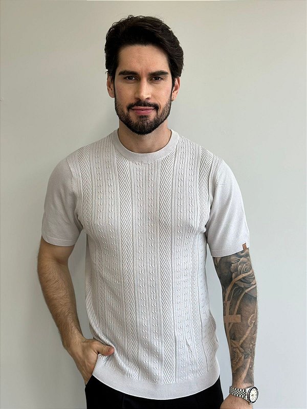 Camiseta Fb Exclusive Tricot Texture Cinza