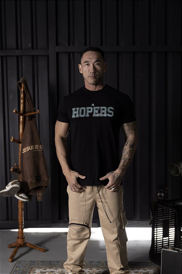Camiseta The Hopers Slim Fit Stronglight Preto