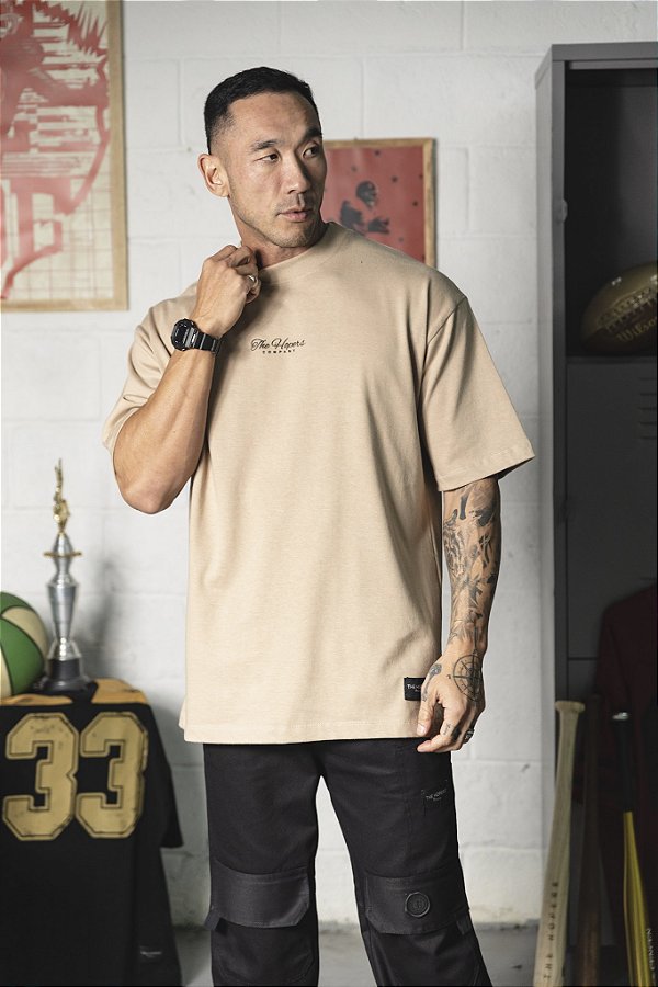 Camiseta The Hopers Oversized Risen Cappuccino
