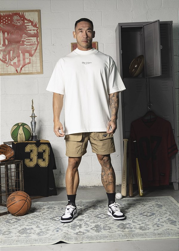 Camiseta The Hopers Oversized Risen Off White