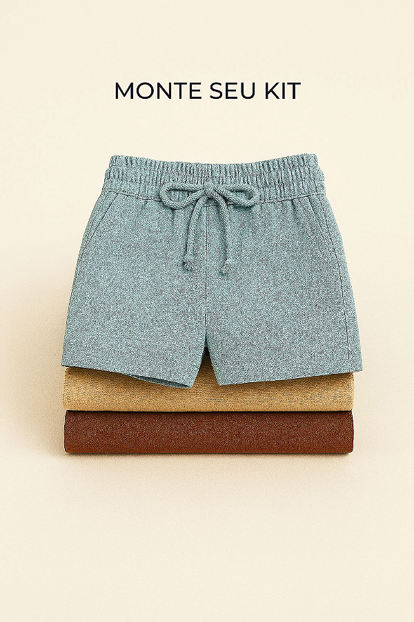 Kit 3 Shorts Fb Exclusive Linho