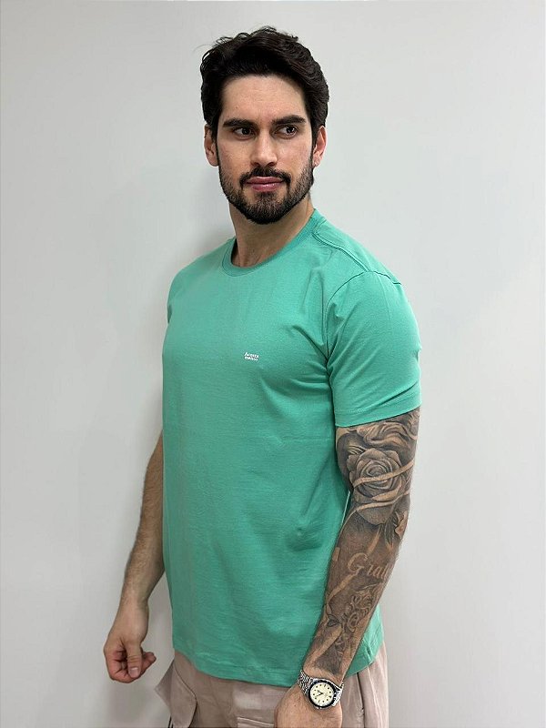 Camiseta Acostamento Minimal Verde Tropical