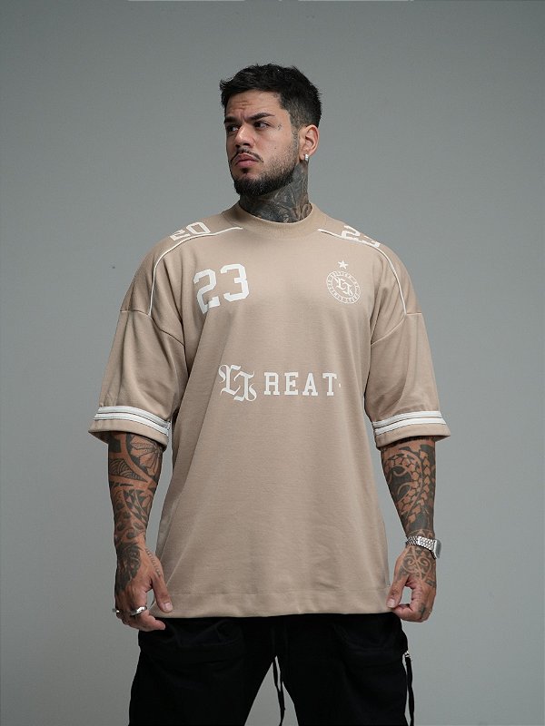 Camiseta Creat Oversized Club Creme