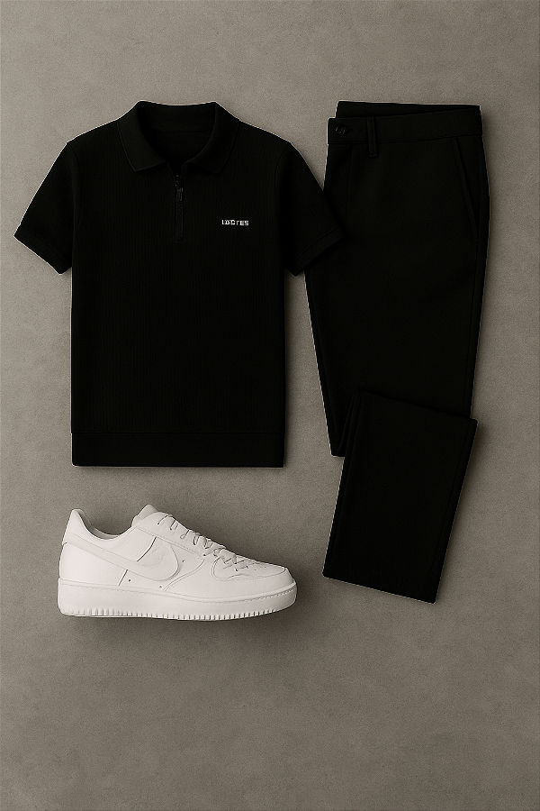 Kit Polo & Calça Black