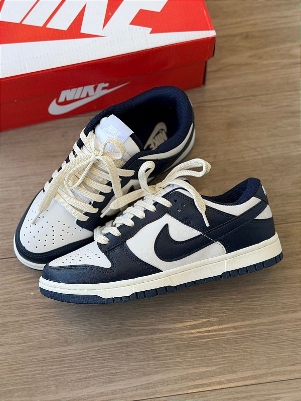 DUNK LOW SB BEGE/ AZUL MARINHO