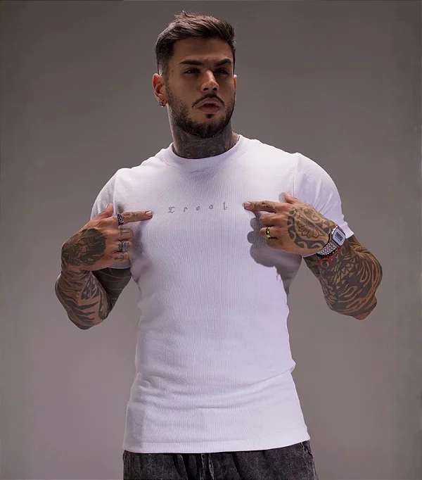 Camiseta Creat Canelada Branco