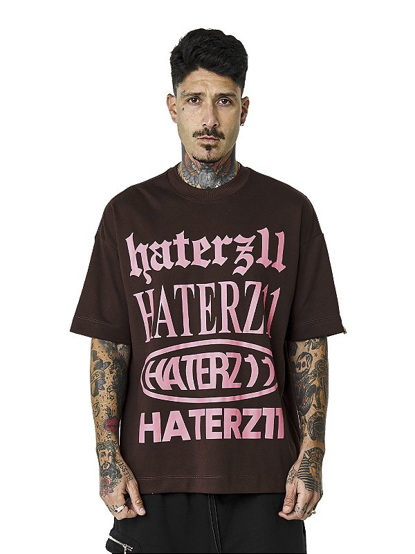 Camiseta Haterz Basic Hype Marrom