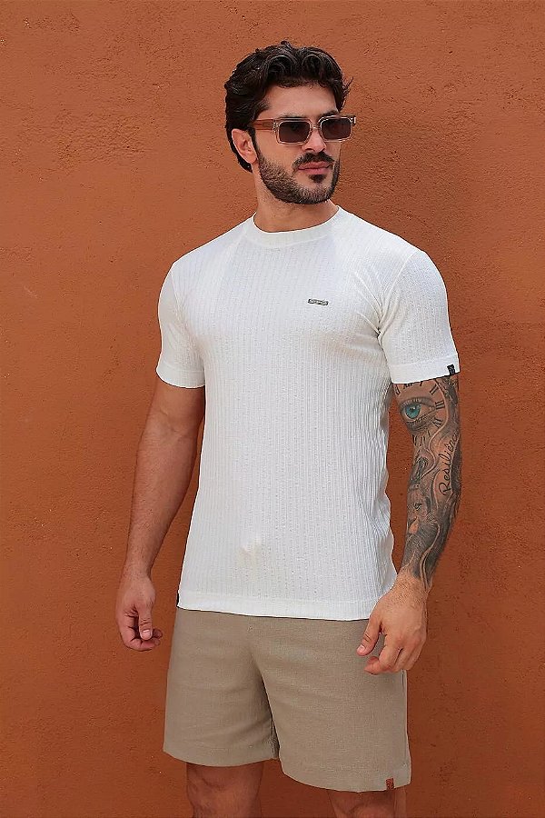 Camiseta Fb Exclusive Textured Off White