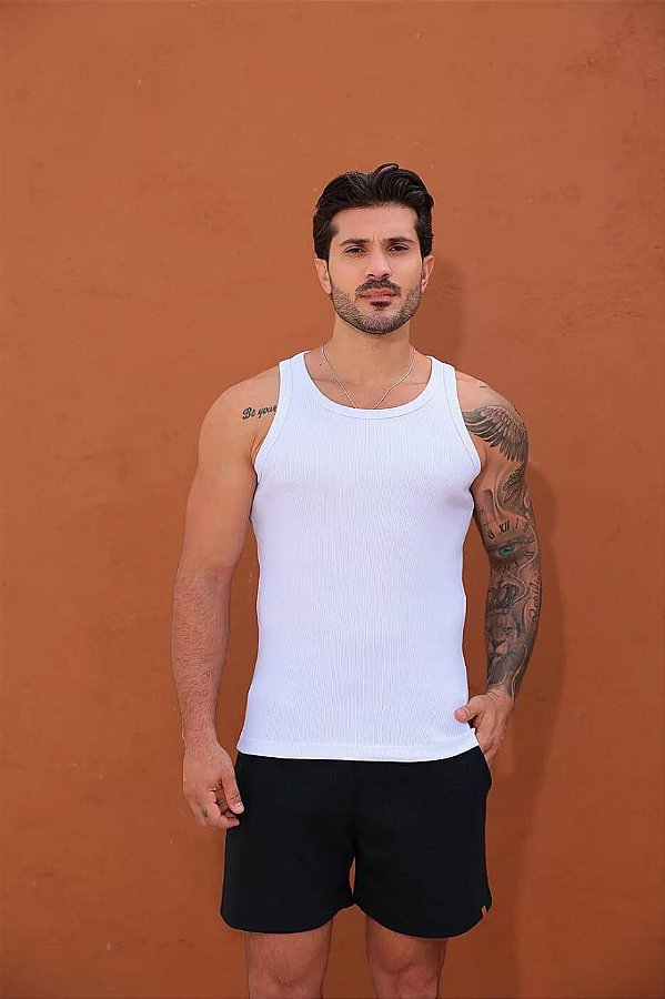 Regata Fb Exclusive Slim Canelada Branca