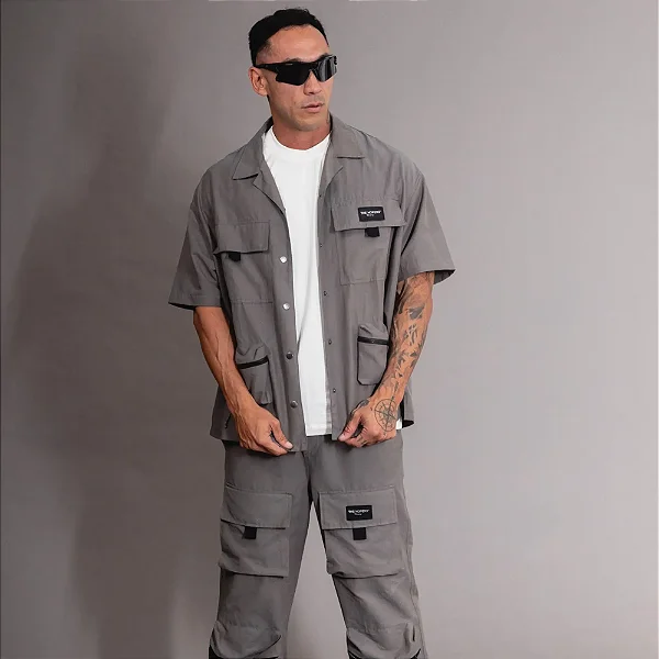 Conjunto The Hopers Pocket Cinza