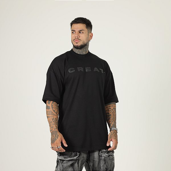Camiseta Creat Oversized Basic Preto