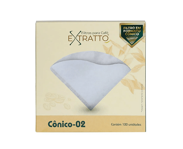 Filtro Extratto Cônico 02 Papel - 100un